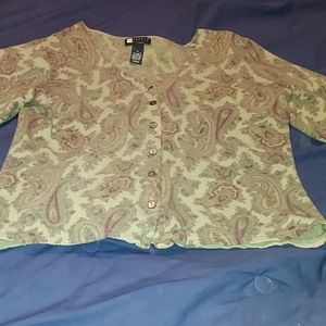 Carole Little Woman Paisley Cardigan